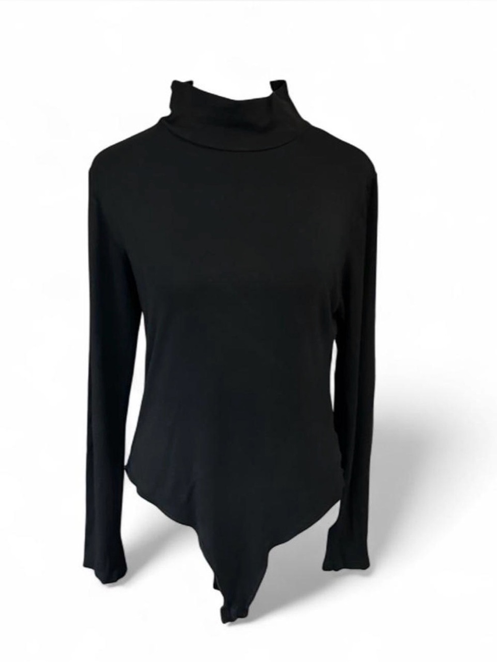 Black turtleneck long sleeve #bodysuit in XL